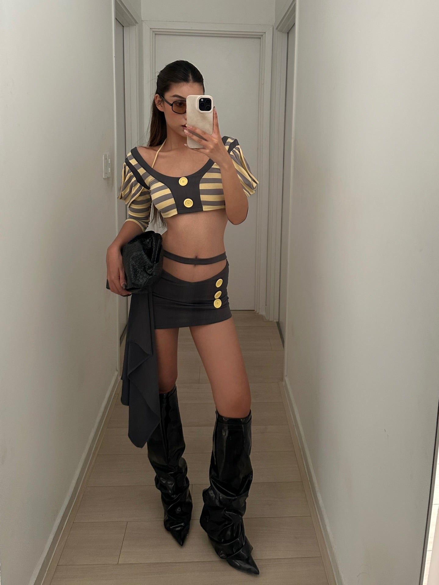 BUTTON STRIPES TOP